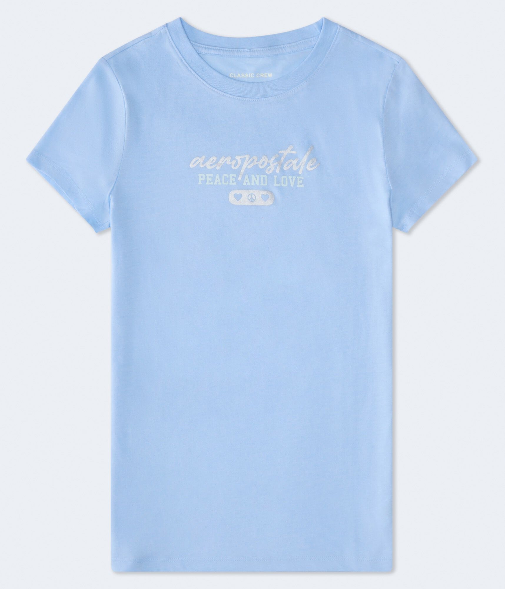 Aeropostale Peace And Love Foil Graphic Tee
