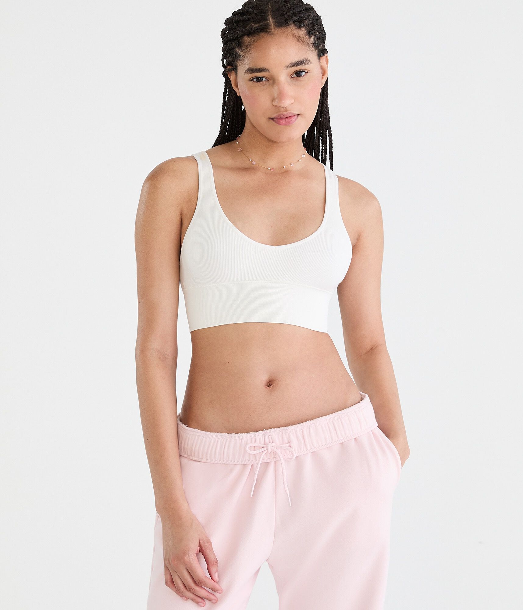 Seamless Scoop Long-Line Bralette
