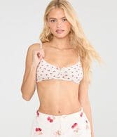 Cherry Waffle Henley Bralette