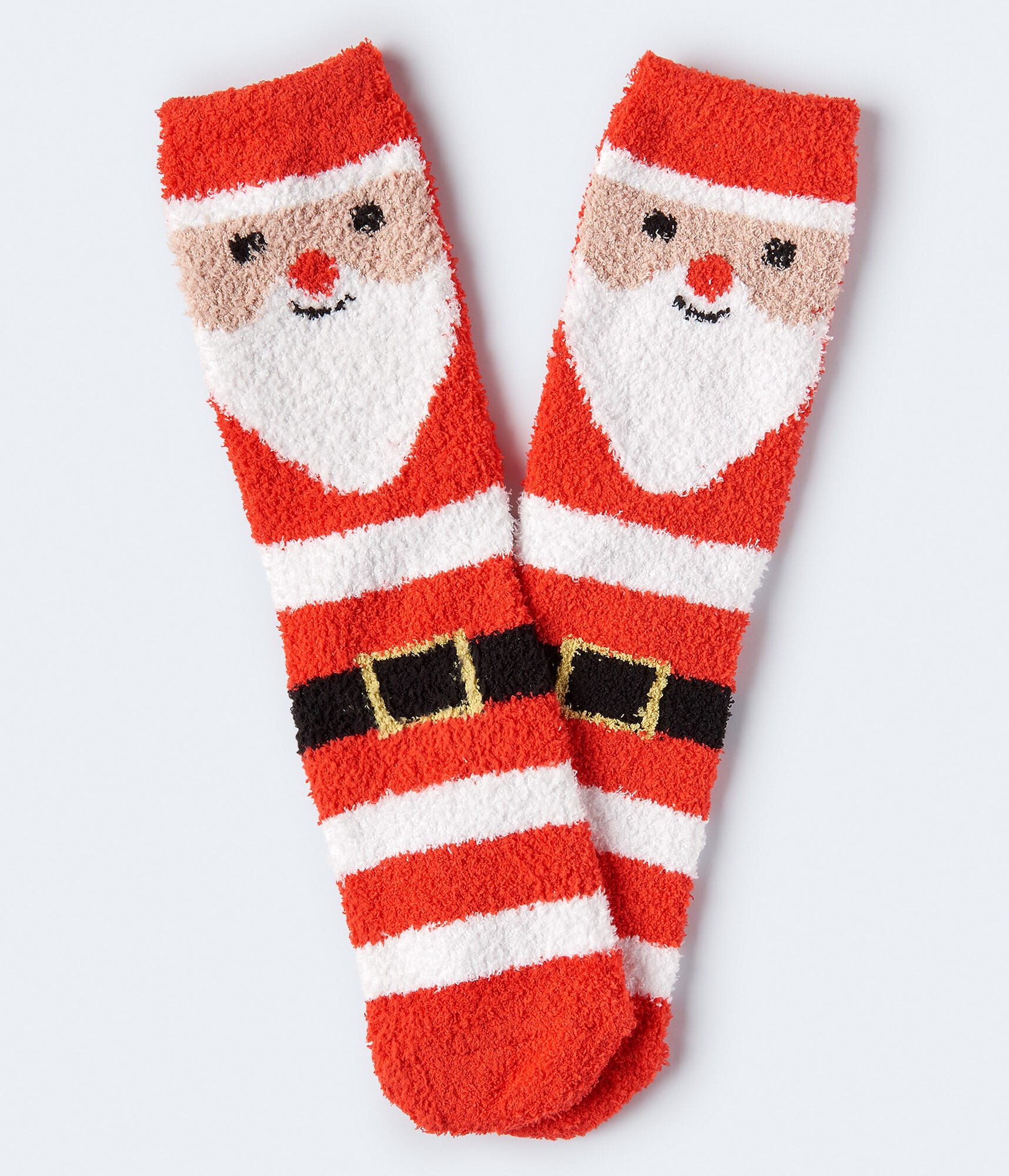 Santa Fuzzy Crew Socks