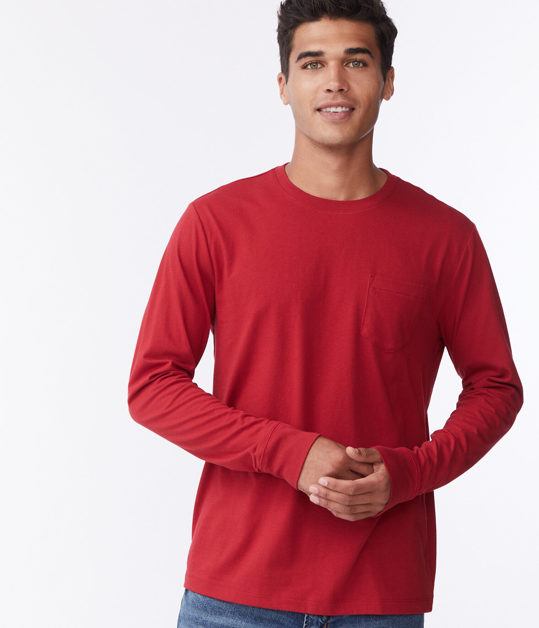 Long Sleeve Pocket Crew Tee