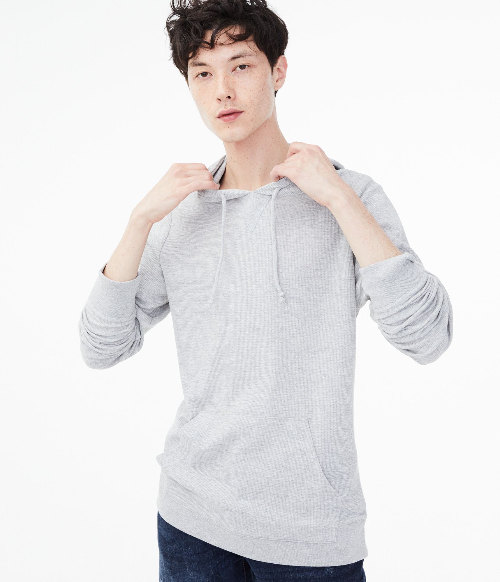 Long Sleeve Thermal Hooded Tee