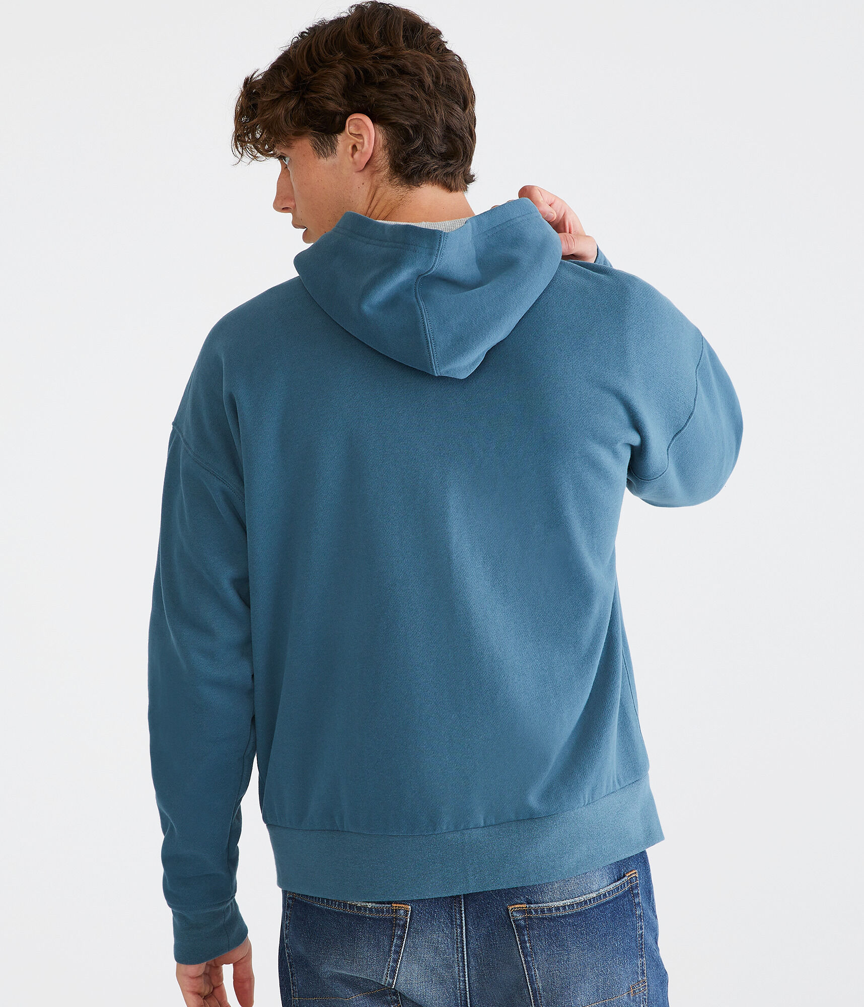 Solid Thermal Full-Zip Hoodie