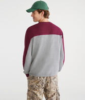 Long Sleeve Retro Colorblocked Stripe Crew Tee