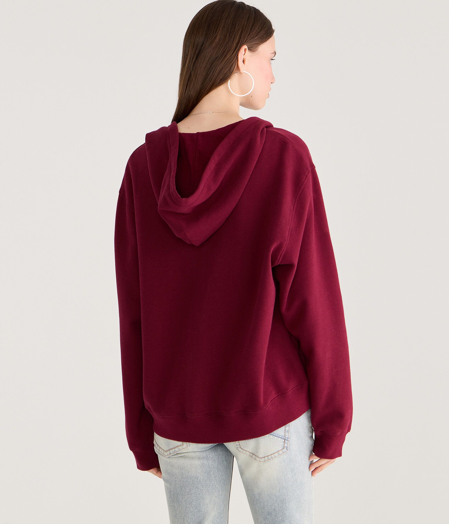 Cloud Soft Oversized Full-Zip Hoodie