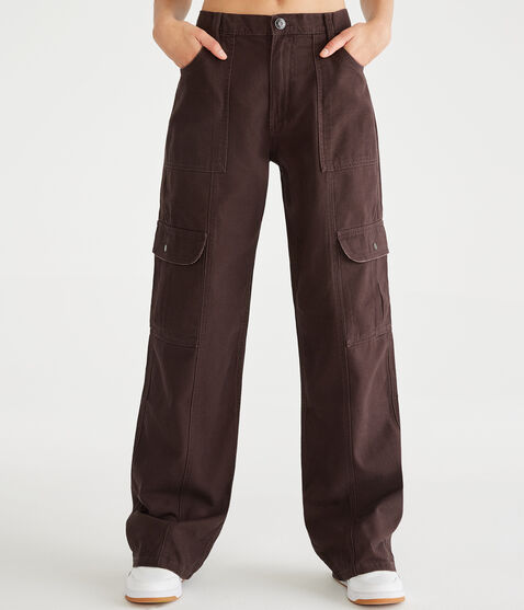 Mid-Rise Utility Cargo Pants