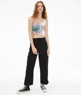 High-Rise Wide Leg Cargo Pants