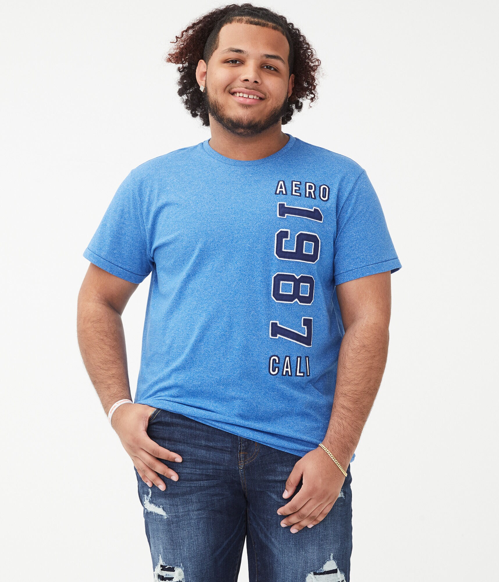 1987 Vertical Logo Appliqu&eacute; Graphic Tee