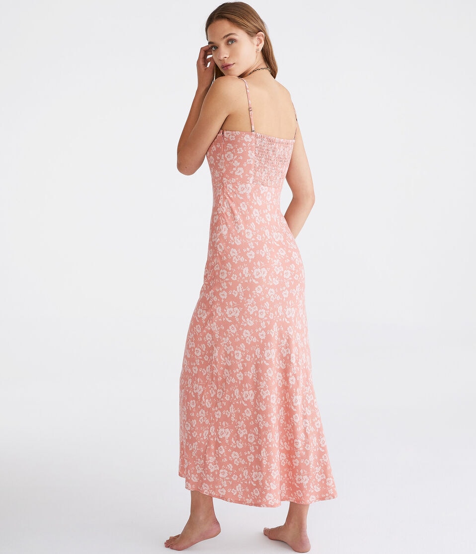 Floral Strapless Maxi Dress