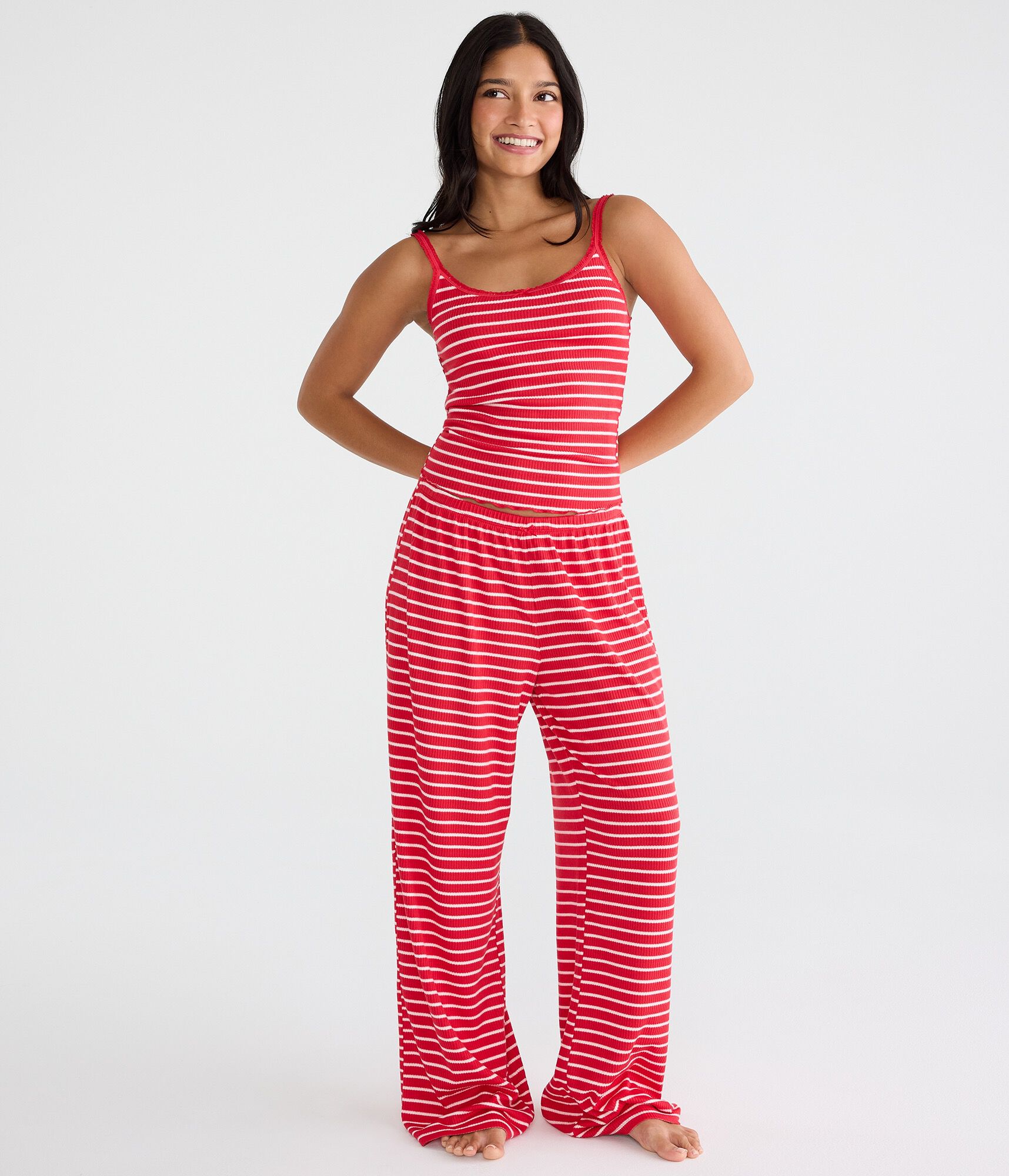 Striped Rib Sleep Pants