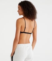 Seriously Soft Smooth Lace-Trim Triangle Bra