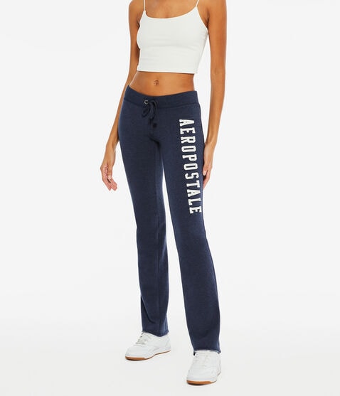 Aeropostale Low-Rise Fit & Flare Sweatpants Aeropostale Low-Rise Fit & Flare Sweatpants