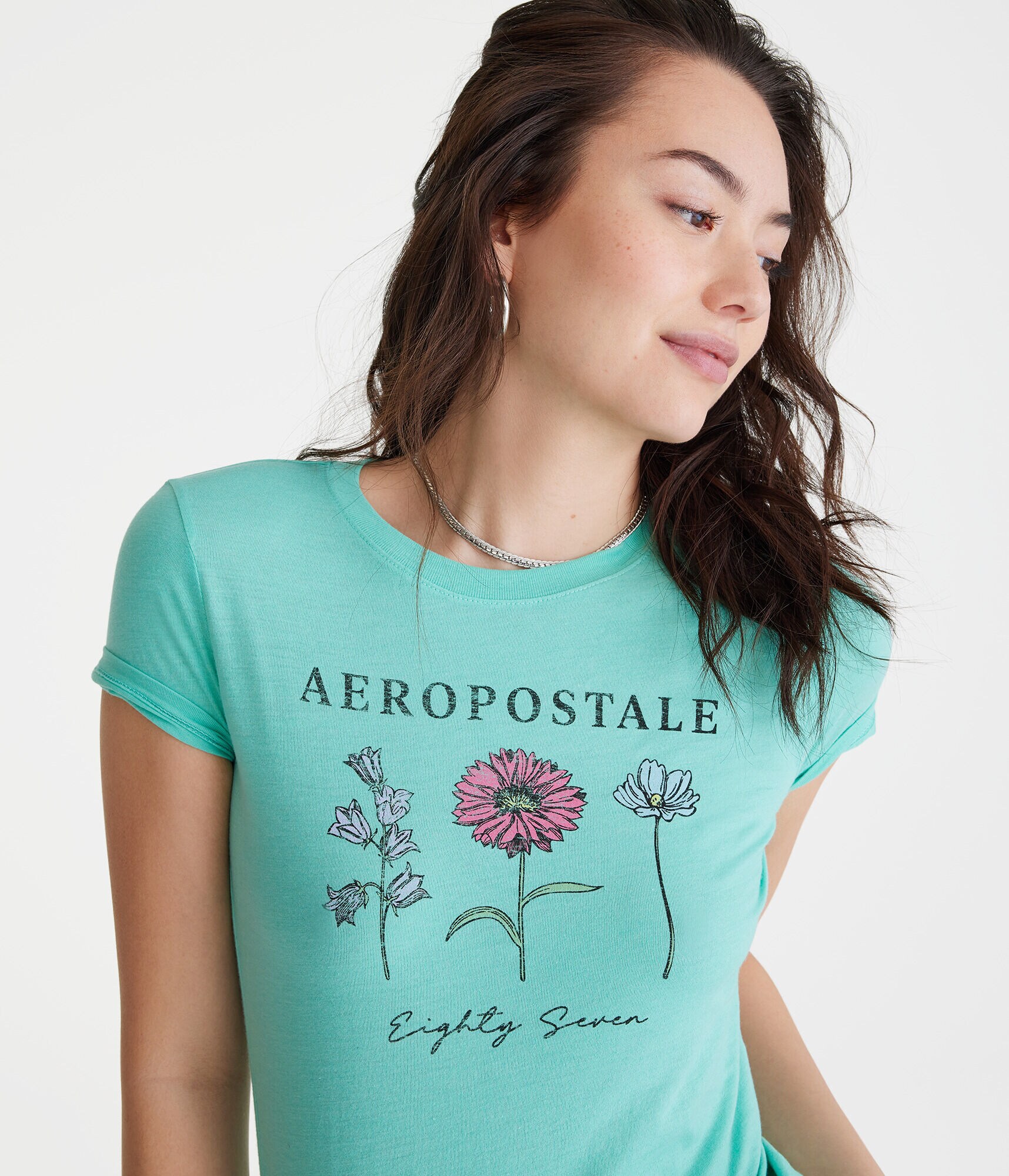 Aero Flowers Graphic Tee