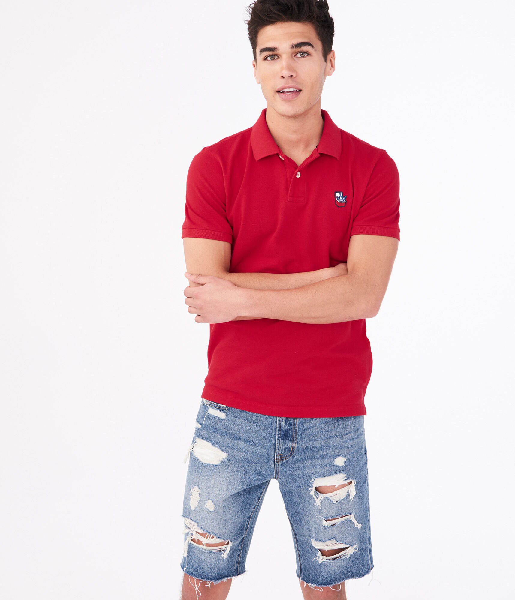 Novelty Patch Piqu&eacute; Polo