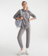 Letter Crest Logo Jogger Sweatpants