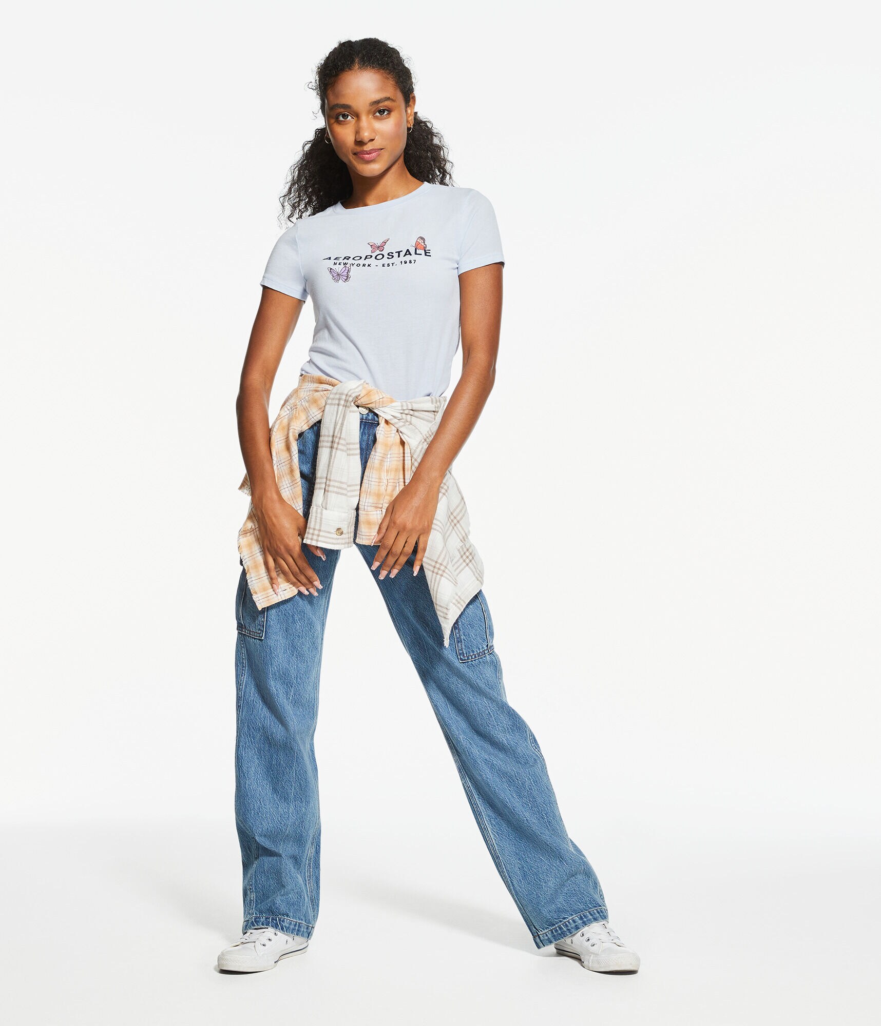 Aeropostale Butterflies Graphic Tee