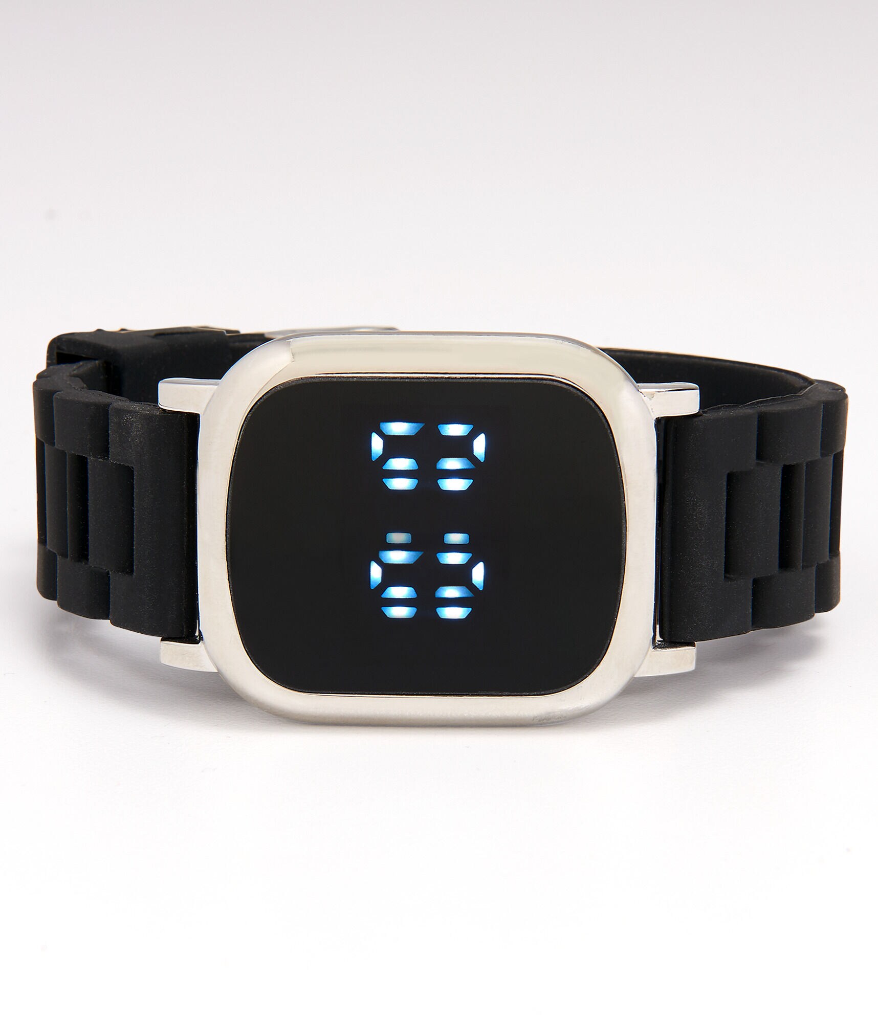 Rubber Rectangular LED Digital Watch
