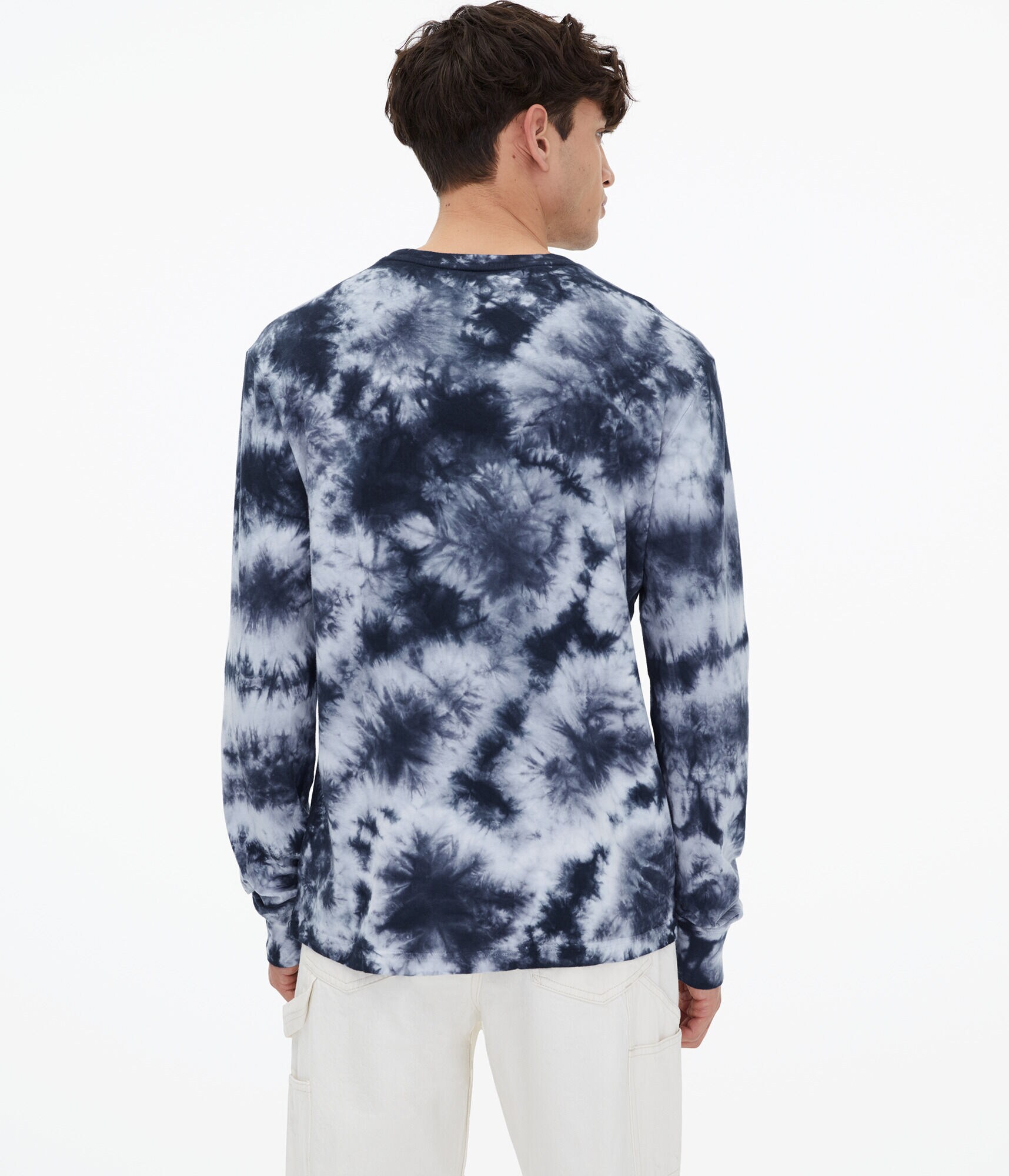 Long Sleeve Brooklyn Bridge Tie-Dye Graphic Tee