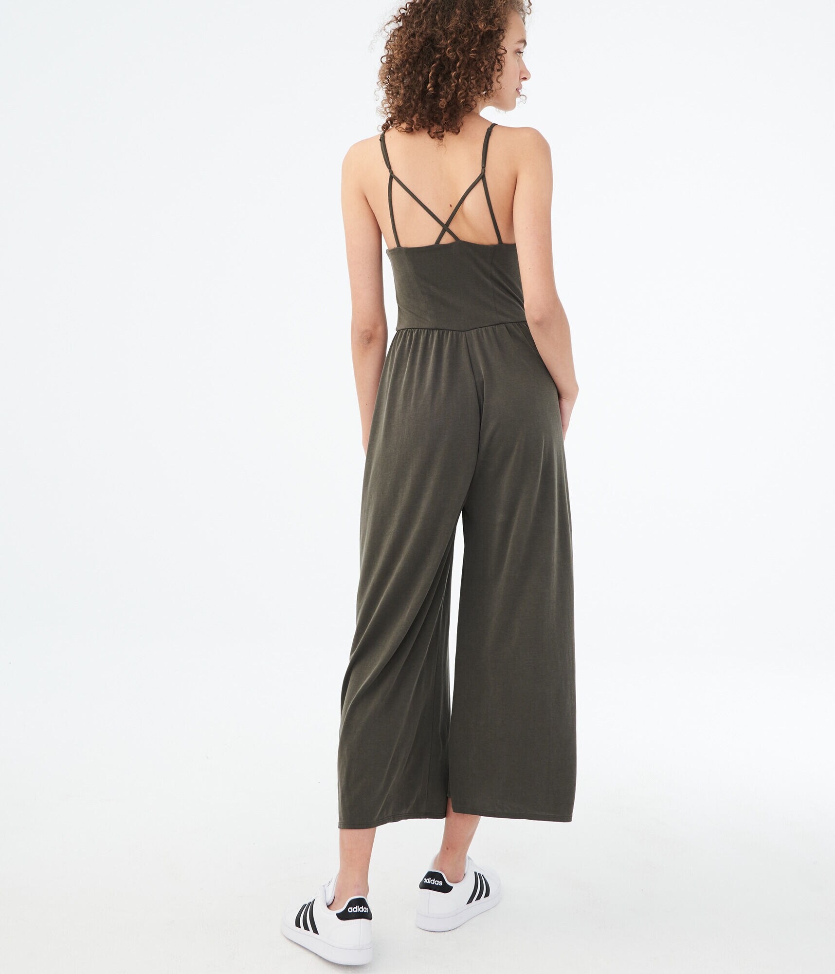 Solid Sandwashed Jumpsuit