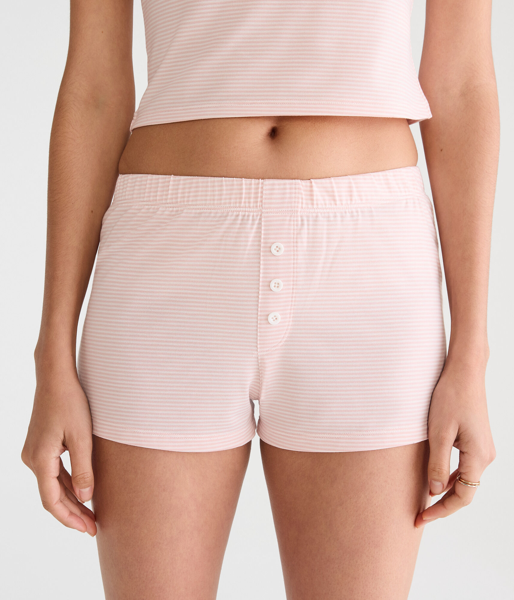 Printed Knit Sleep Shorts