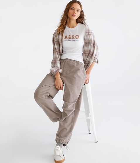 Aero Eighty Seven Sequin Graphic Tee