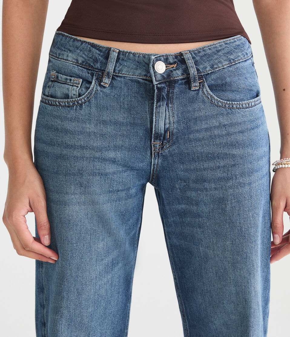 Low-Rise Baggy Wide Leg Jean