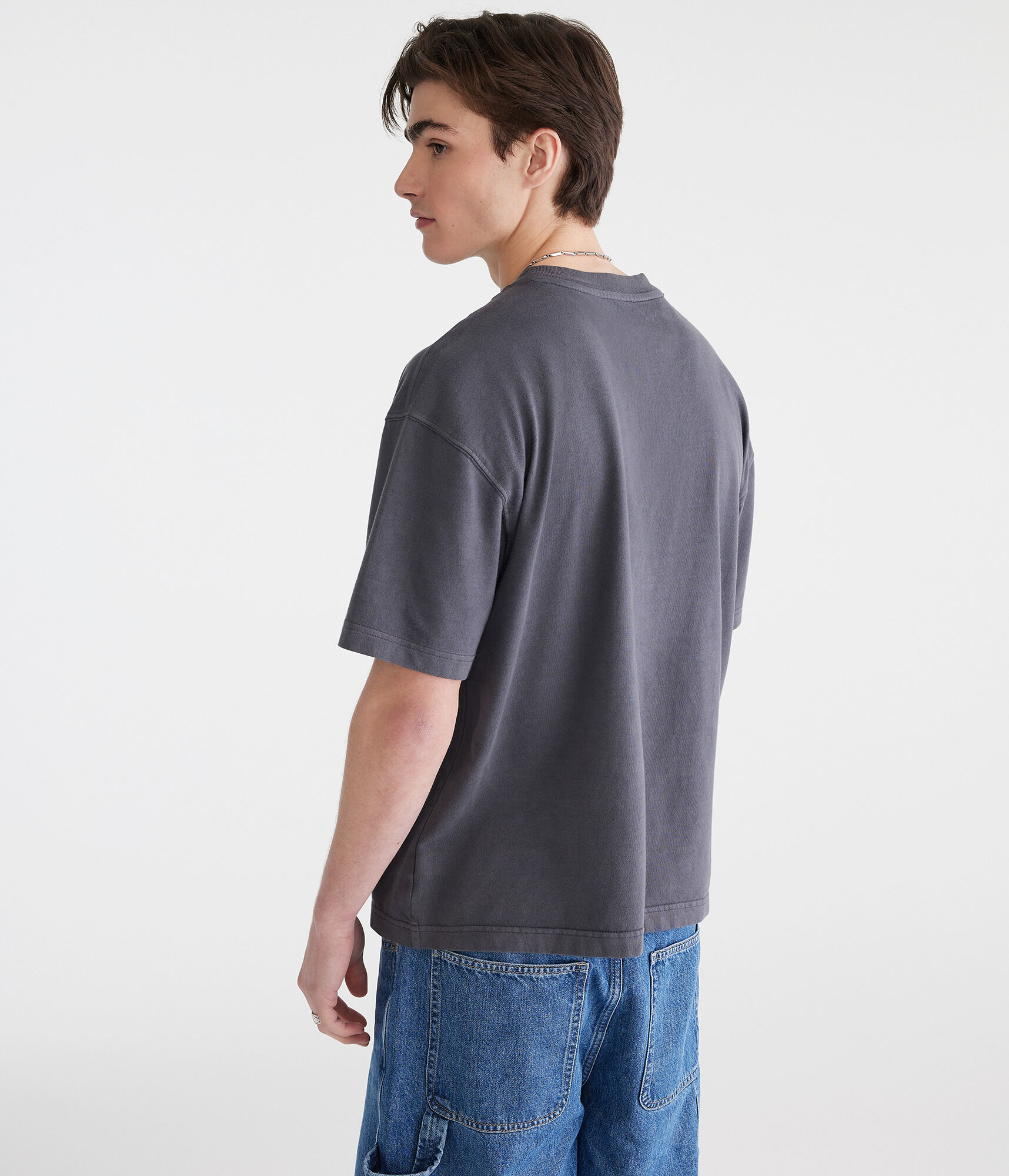 Washed Boxy Fit Crew Tee