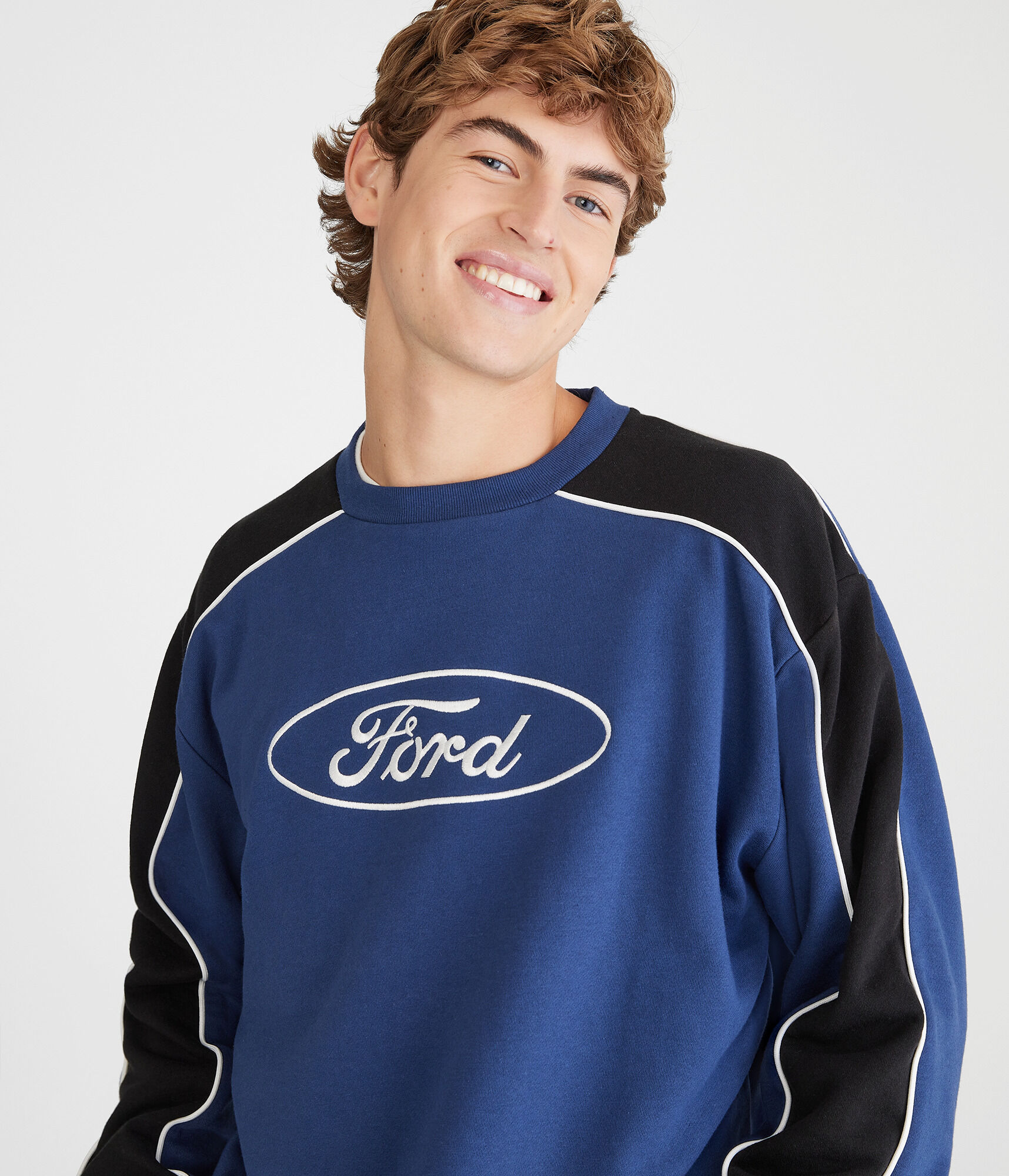 Ford Colorblocked Crew Sweatshirt
