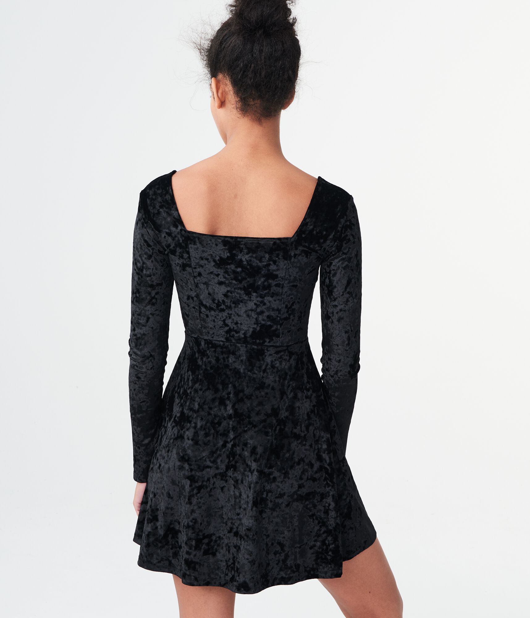 Aeropostale Womens Belted Velvet Halter Tiered Dress