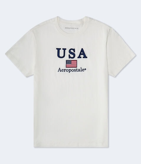 Aeropostale USA Appliqué Graphic Tee Aeropostale USA Appliqué Graphic Tee