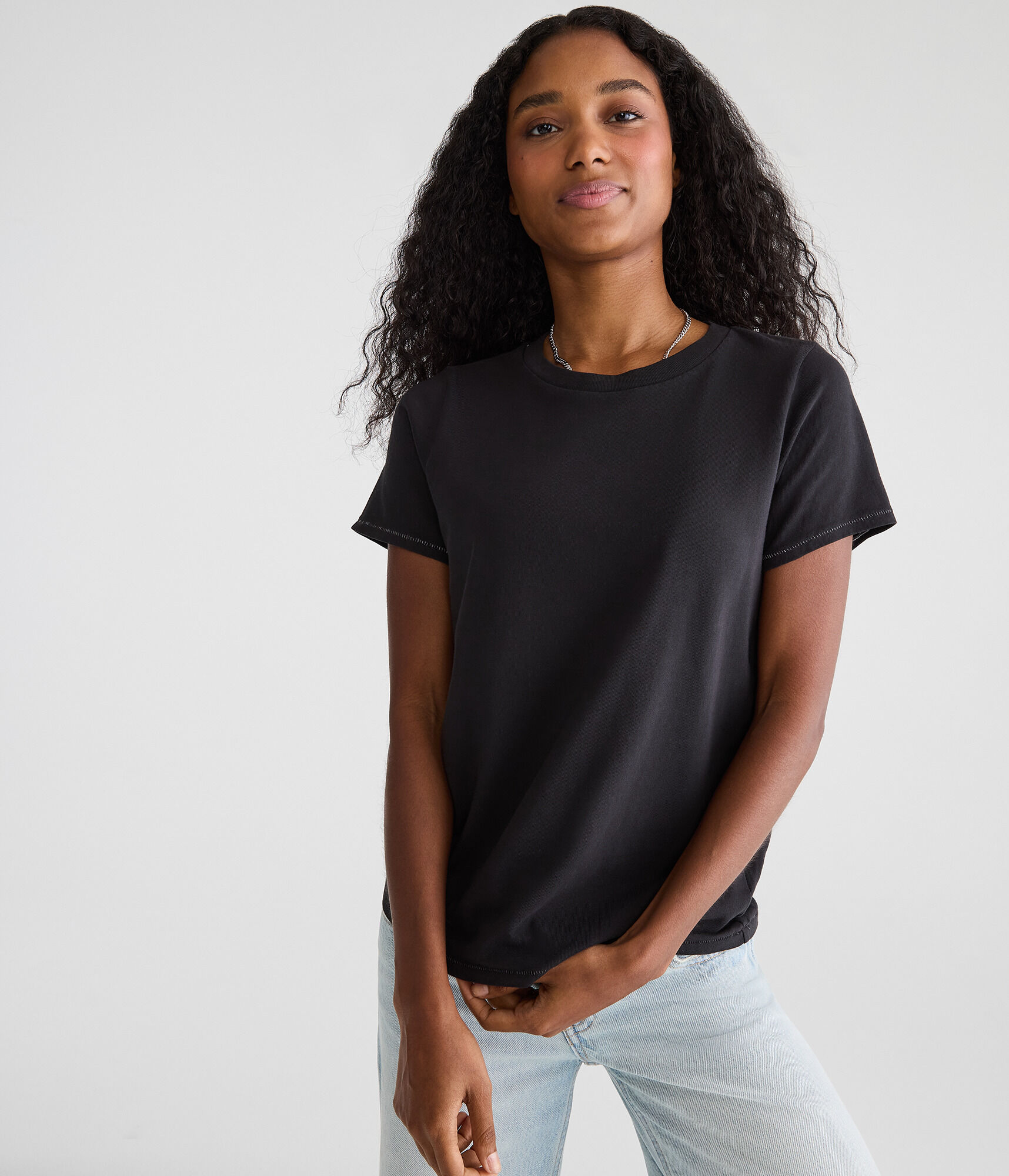 Washed Vintage Fit Crew Tee - SKU MERGED TO 80644558