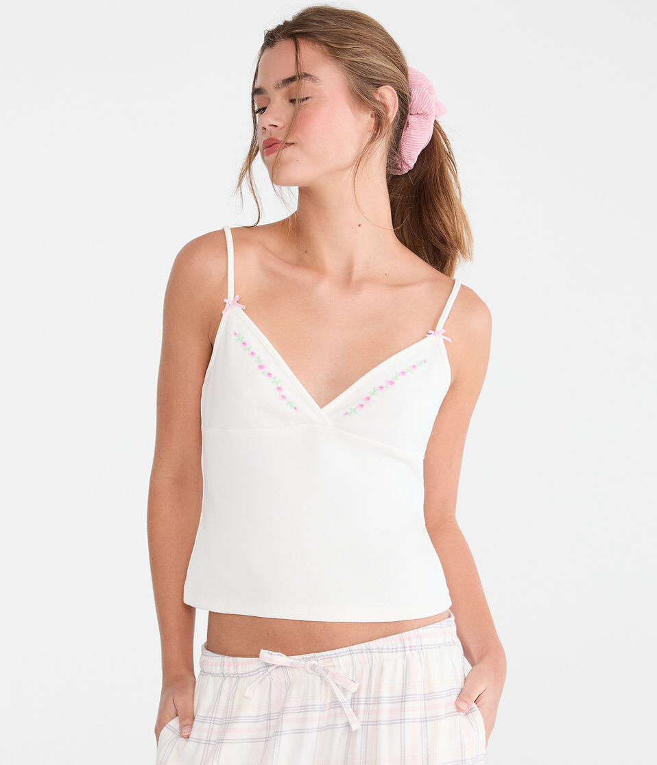 Embroidered Floral Sleep Cami