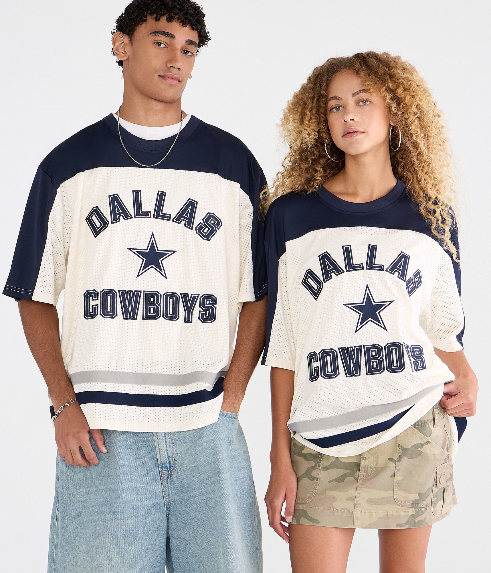 Dallas Cowboys Colorblock Mesh Top