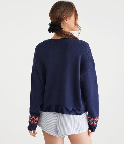 Teddy Bear Slouchy Crew Sweater Teddy Bear Slouchy Crew Sweater