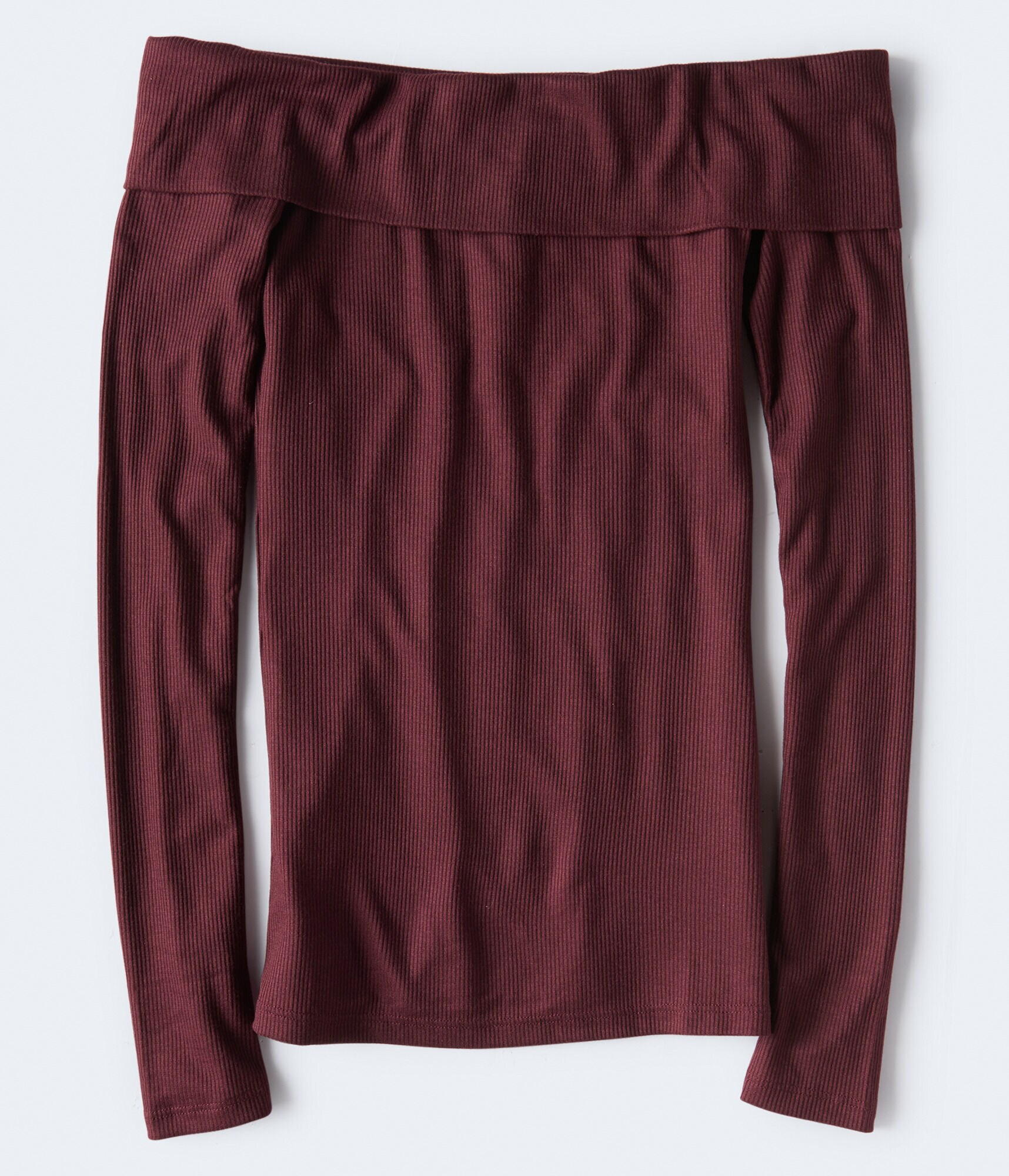 Long Sleeve Seriously Soft Off-The-Shoulder Bodycon Top***