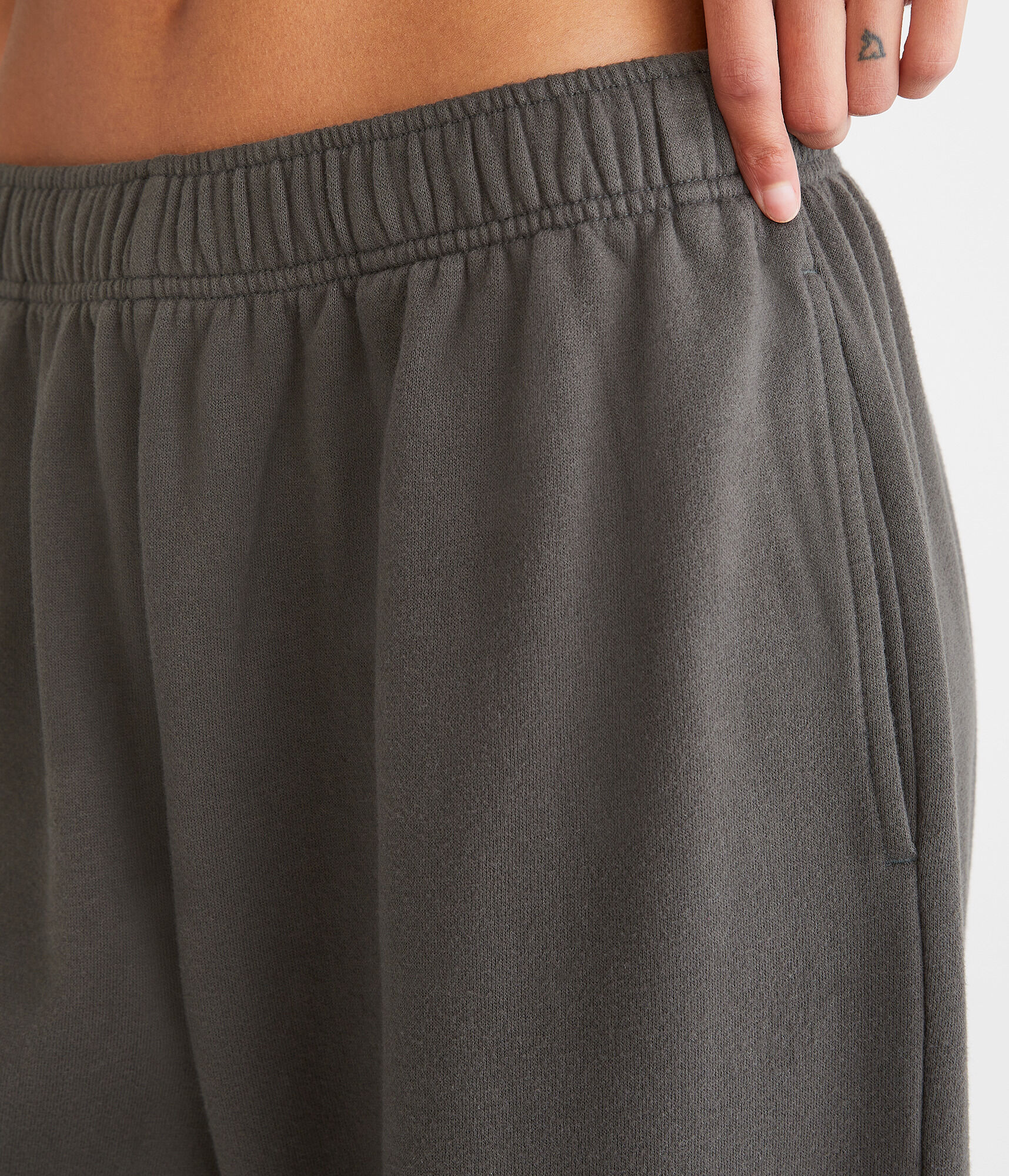 High-Waisted Straight Leg Sweatpants