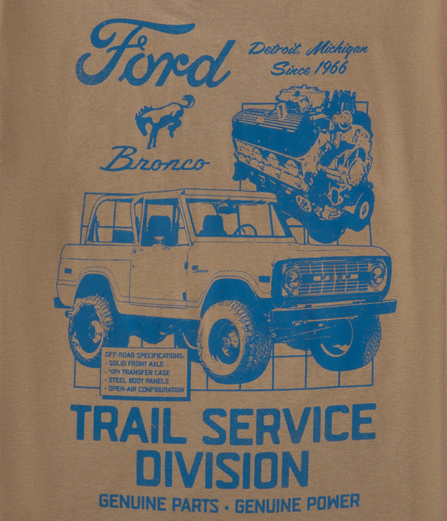 Ford Bronco Trail Service Relaxed Graphic Tee