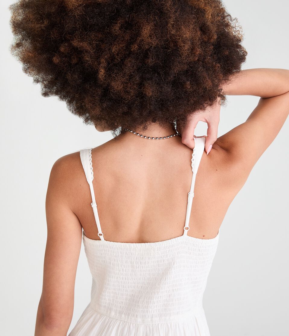 Solid Square-Neck Corset A-Line Mini Dress Solid Square-Neck Corset A-Line Mini Dress