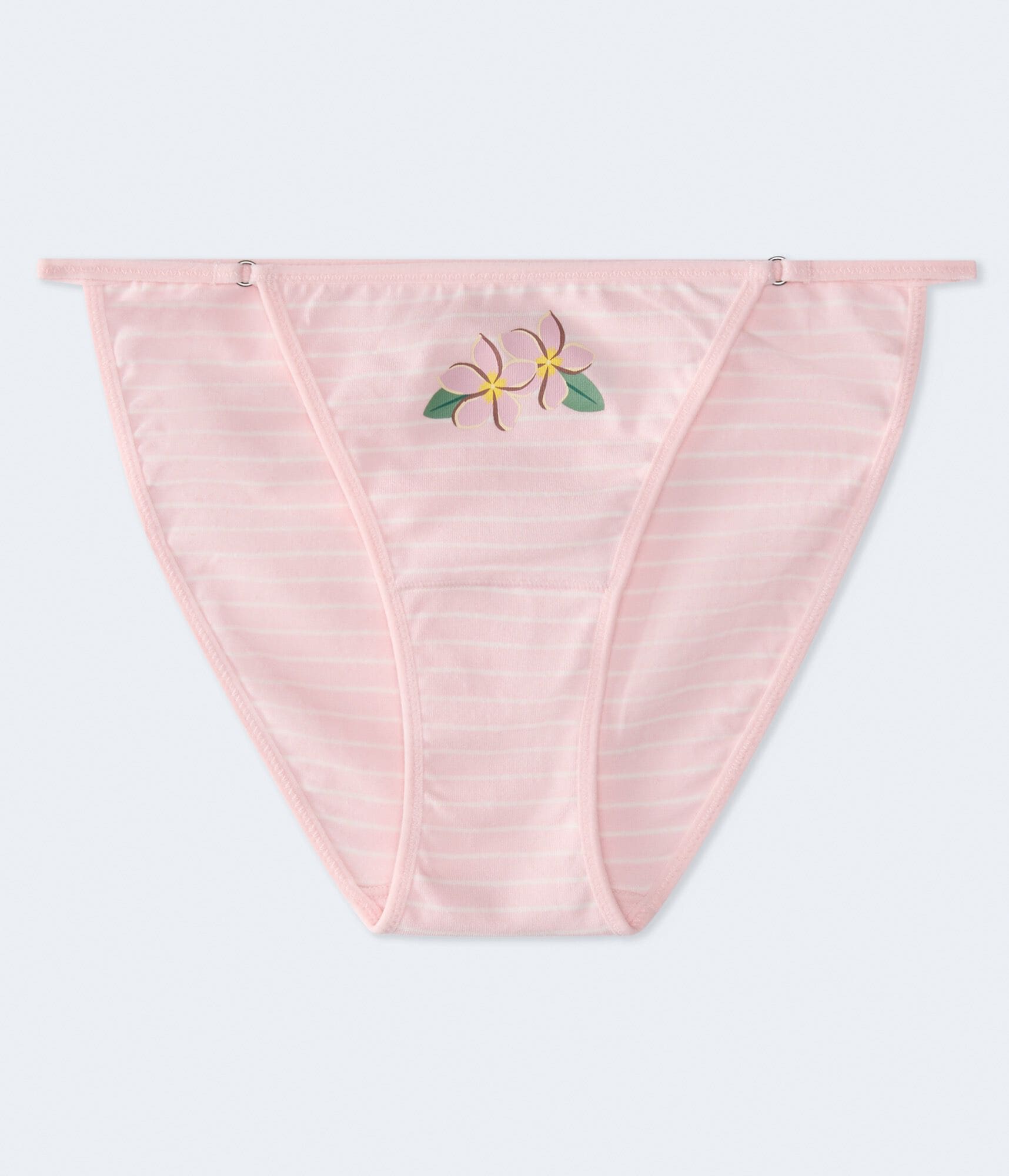 Floral Stripe String Cheeky