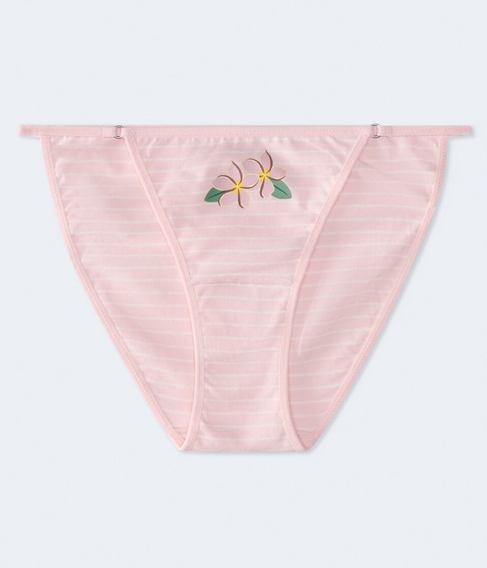 String Sh Floral Stripe String Cheeky