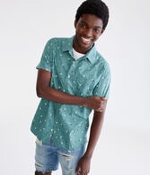 Tossed Flower Print Relaxed Shirt