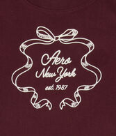 Aero New York Ribbon Flocked Graphic Tee