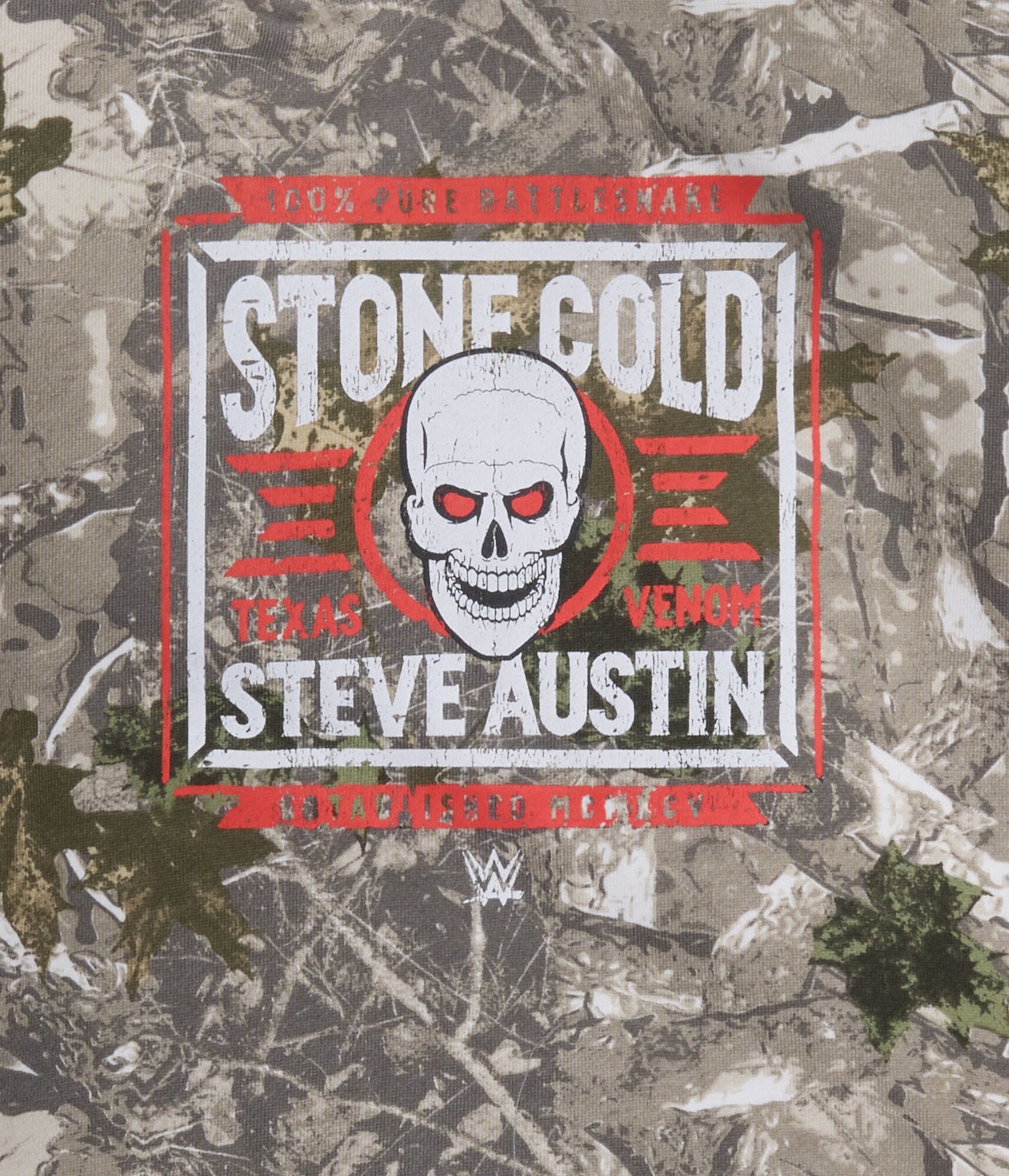 WWE Stone Cold Steve Austin Camo Pullover Hoodie