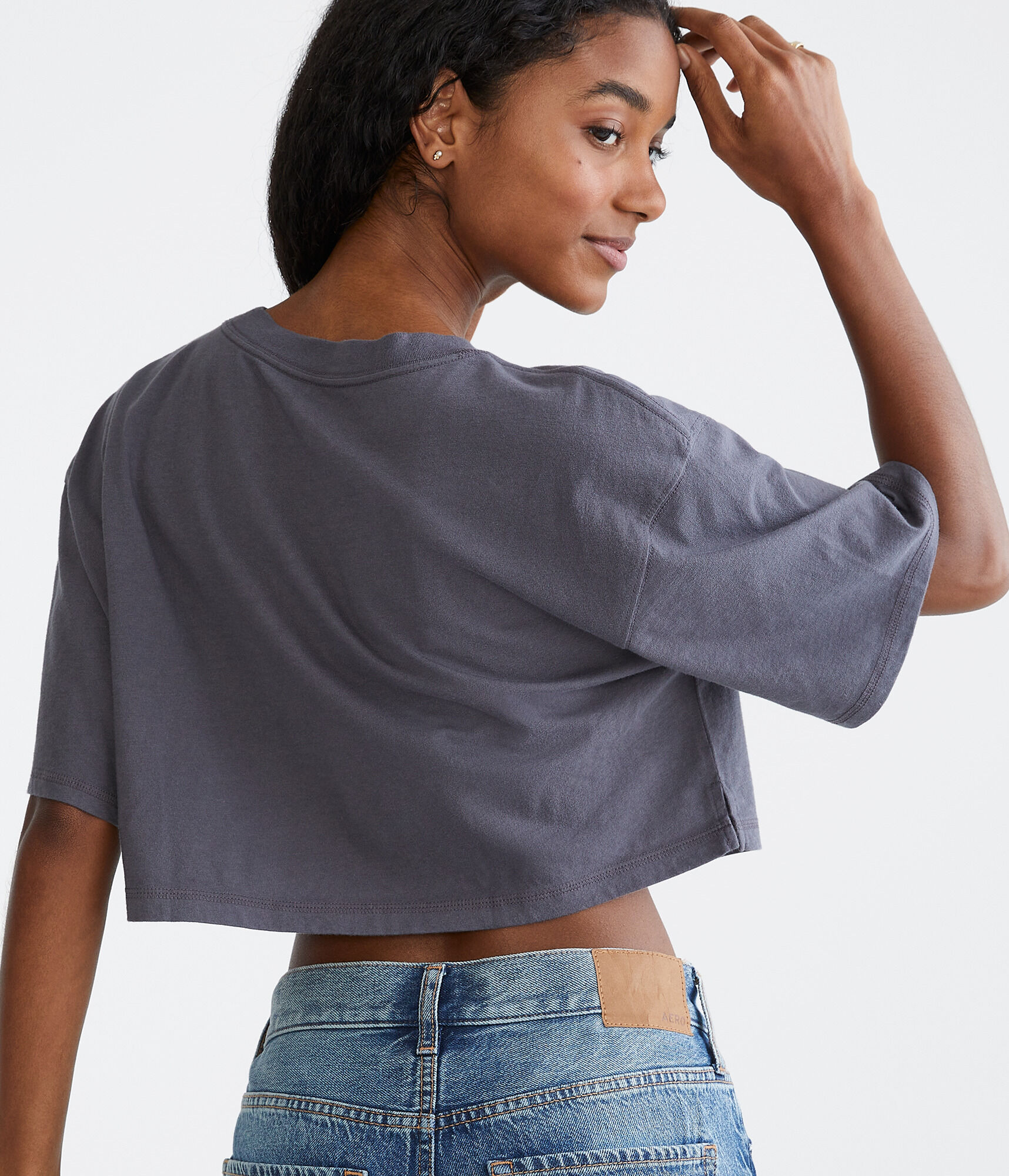 Montauk Sailing Cropped Boyfriend Graphic Tee