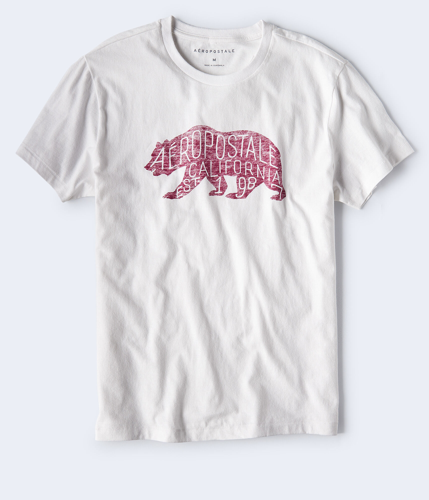 Aeropostale Heathered Bear Graphic Tee
