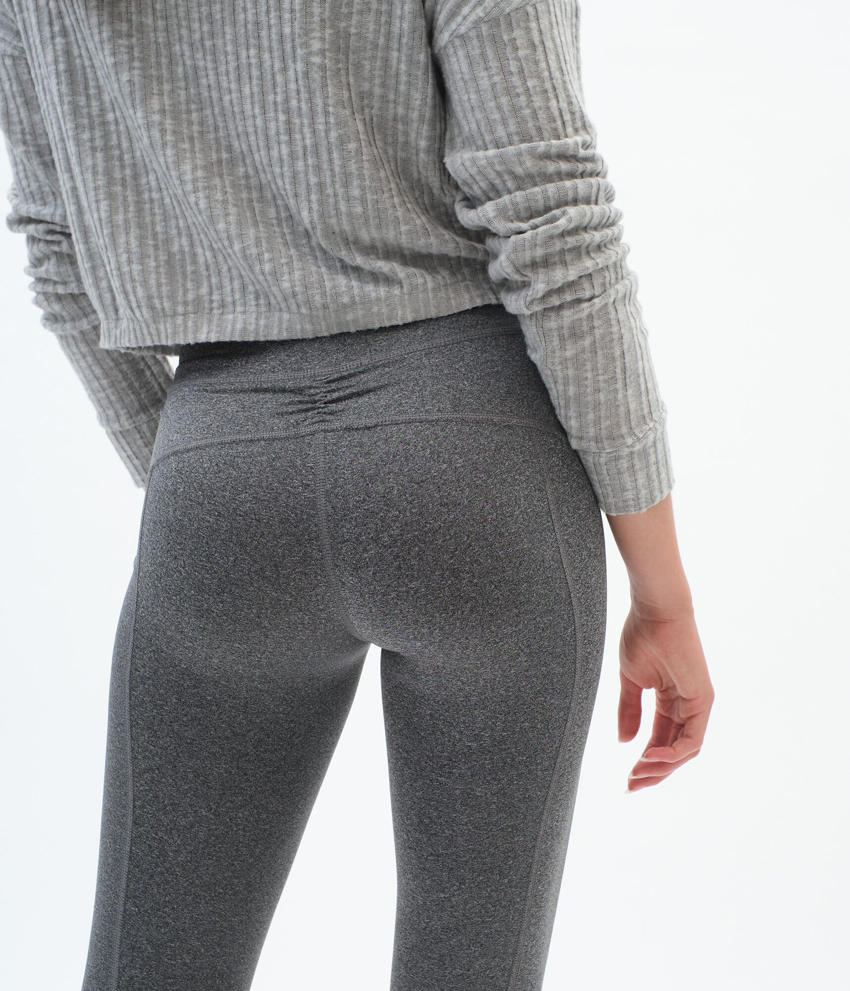 Best Booty Ever Heathered Cropped Leggings