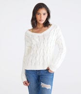 Wear 2 Ways Oversized Cable Sweater