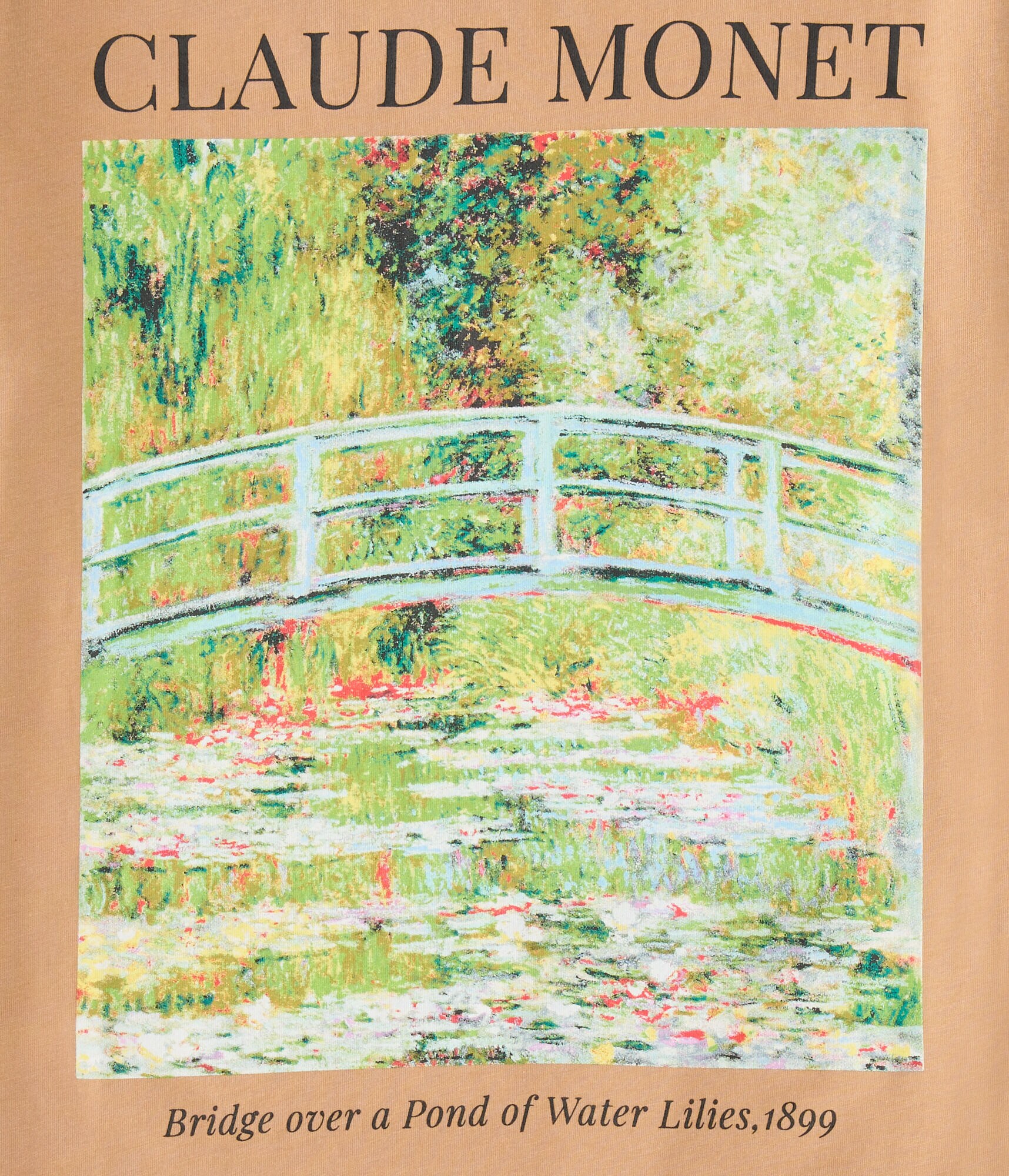 Claude Monet Water Lilies Oversized Graphic Tee