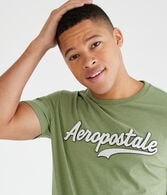 Aeropostale Script Logo Appliqué Graphic Tee