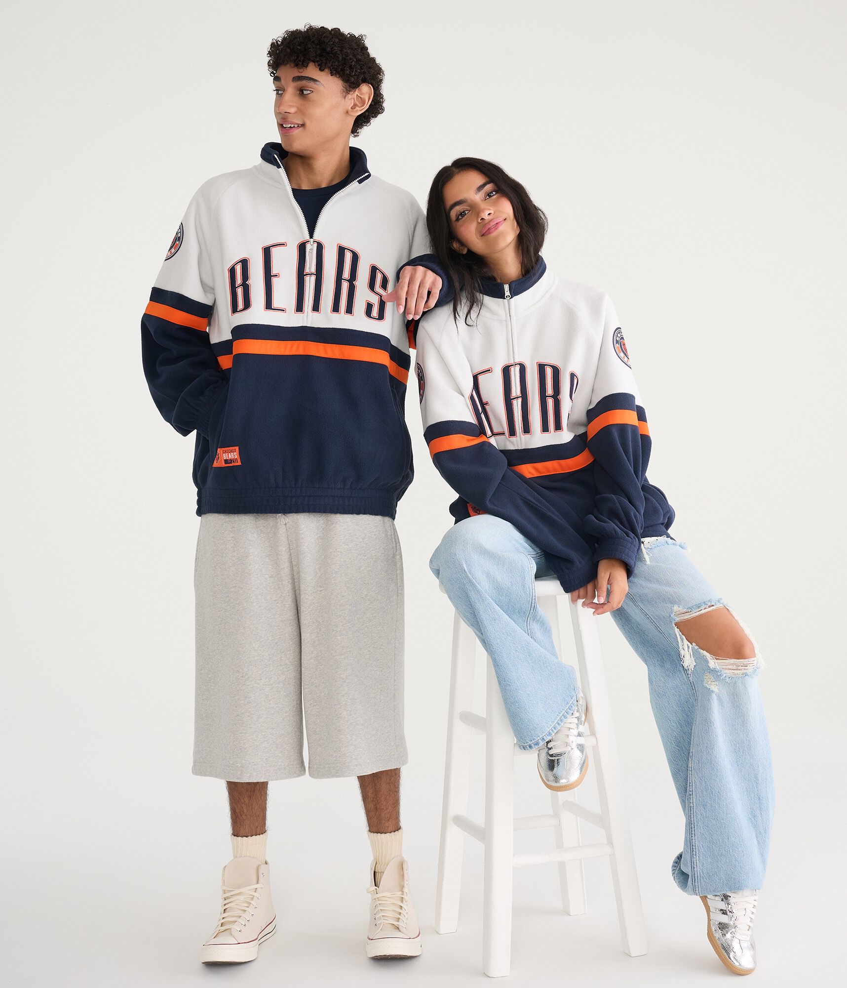 Chicago Bears Polar Fleece Half-Zip Sweatshirt
